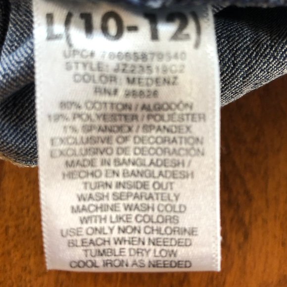 Jordache Denim Overall Shorts - Picture 6 of 7